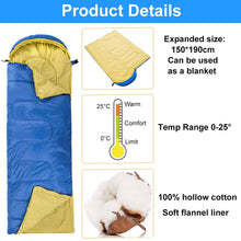 Load image into Gallery viewer, Compact ultralight sleeping bag, Waterproof and comfortable portable lightweight sleeping bag with compression bag