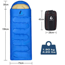 Load image into Gallery viewer, Compact ultralight sleeping bag, Waterproof and comfortable portable lightweight sleeping bag with compression bag