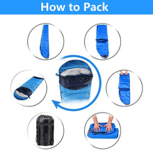 Load image into Gallery viewer, Compact ultralight sleeping bag, Waterproof and comfortable portable lightweight sleeping bag with compression bag
