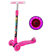Load image into Gallery viewer, Yuanj scooter kids scooter, height adjustable kids scooter with LED PU wheels, kids scooter for girls and boys 3-12 years old
