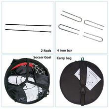 Load image into Gallery viewer, Yuanj Foldable Football Goal, 2 in 1 Portable Pop Up Kids Football Goals with Carrying Bag Perfect for Indoor and Outdoor Football Training / Practice / Play