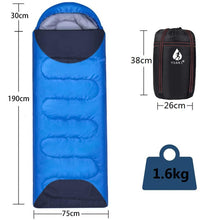 Load image into Gallery viewer, Compact ultralight sleeping bag, Waterproof and comfortable portable lightweight sleeping bag with compression bag