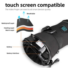 Load image into Gallery viewer, Heated Gloves 3.7V 3500 Mah Rechargeable Battery Electric Heated Gloves Washable Temperature Adjustable for Outdoor Riding Fishing