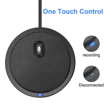 Load image into Gallery viewer, USB Conference Microphone, PC Microphone Video Conference, Recording, Skype, Online Class, Games, Zoom, Plug & Play Compatible with Mac OS X Windows PC