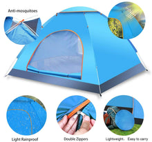 Load image into Gallery viewer, Yuanj Camping Tent, Double Door Folding Tent with Easy Set Up Carry Bag, Backpacking Tents for Couple Travel, Camping