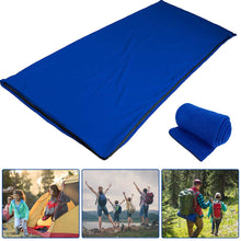 Load image into Gallery viewer, Yuanj Fleece Sleeping Bag Liner, Camping Picnic Travel Towel, Adult Comfort Warm Climate for Travel, Youth Hostels, Picnics, Airplanes, Trains