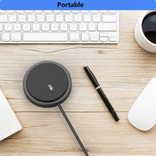 Load image into Gallery viewer, USB Conference Microphone, PC Microphone Video Conference, Recording, Skype, Online Class, Games, Zoom, Plug & Play Compatible with Mac OS X Windows PC
