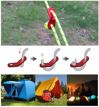 Load image into Gallery viewer, 20cm Solid Steel Tent Pegs Camping Pegs and 4m Reflective Line Ropes for Nailing Large Tents, Tents, for Camping, Hiking, Backpacking