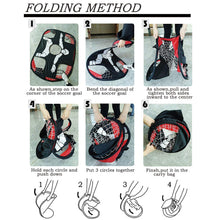 Load image into Gallery viewer, Yuanj Foldable Football Goal, 2 in 1 Portable Pop Up Kids Football Goals with Carrying Bag Perfect for Indoor and Outdoor Football Training / Practice / Play