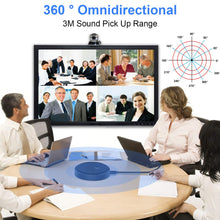Load image into Gallery viewer, USB Conference Microphone, PC Microphone Video Conference, Recording, Skype, Online Class, Games, Zoom, Plug & Play Compatible with Mac OS X Windows PC