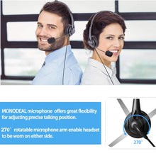 Load image into Gallery viewer, USB Headset with Microphone, Computer Headset with Microphone for PC Laptop, Wired Headset with Volume Control for Call Center / Office / Online Course Chat / Skype / Google Voice ECC (MIC11)