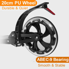 Load image into Gallery viewer, Yuanj Scooter for Teenagers Adults Children 2 Wheels Scooter, 3 Height Adjustable, Big Wheels Scooter Easy Fold, Glides Smooth and Stable