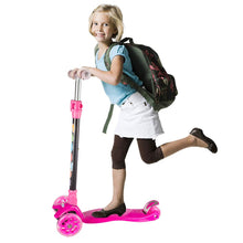 Load image into Gallery viewer, Yuanj scooter kids scooter, height adjustable kids scooter with LED PU wheels, kids scooter for girls and boys 3-12 years old
