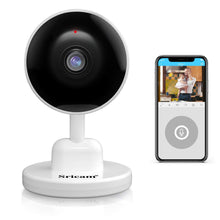 Load image into Gallery viewer, 1080P WiFi Surveillance Camera, MONODEAL HD Indoor IP Home Security Camera with Night Vision, 2-Way Audio, Human Motion Detection for Elderly Pets Kids
