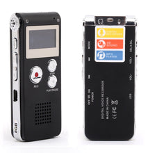 Load image into Gallery viewer, Portable Voice Recorder, Multifunctional 8GB Digital Audio Voice Recorder, with Mini USB Port, MP3 Music Player
