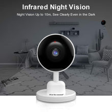 Load image into Gallery viewer, 1080P WiFi Surveillance Camera, MONODEAL HD Indoor IP Home Security Camera with Night Vision, 2-Way Audio, Human Motion Detection for Elderly Pets Kids
