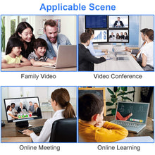 Load image into Gallery viewer, USB Conference Microphone, PC Microphone Video Conference, Recording, Skype, Online Class, Games, Zoom, Plug &amp; Play Compatible with Mac OS X Windows PC
